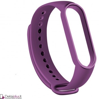 Silikoninė apyrankė laikrodžiui - violetinė Xiaomi Mi Band 5/6/7